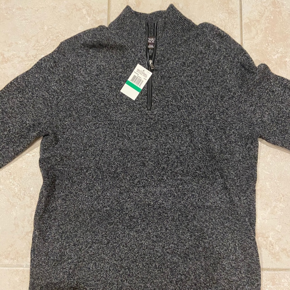 Men’s Michael Kors sweater leather patches